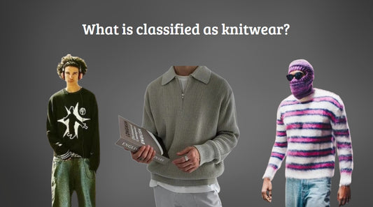 What is classified as knitwear?