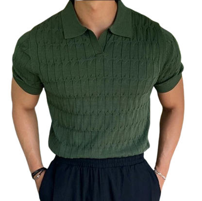 Knit Polo T Shirt